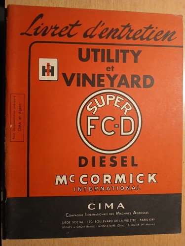 Cormick tracteur super - ih,
