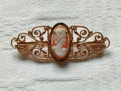 Bijou ancien broche camée - ,,