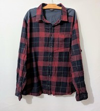 Chemise bordeaux à carreaux