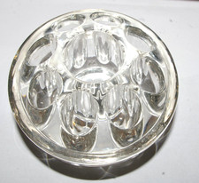 ancien pique fleurs de table en verre