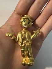 Broche Clown Doré Bijoux