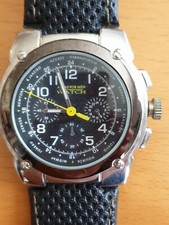 Montre homme watch for atlas for men bracelet simili cuir pile à changer 3,5 cm