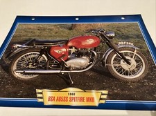 BSA 650 A65SS Spitfire MKII 1966 fiche carte moto passion collection Atlas