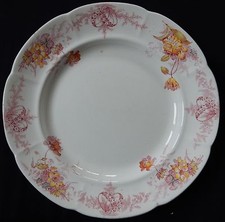 Grand plat rond ancien CAULDON PLACE ENGLAND Faïence anglaise