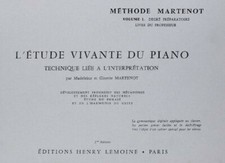 Martenot, Ginette:Etude vivante 1 - préparatoire maître