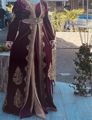 Caftan velours brodé - caftan, et