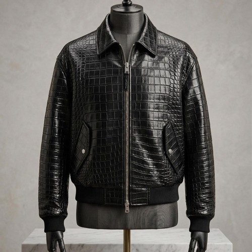 Blouson homme cuir gaufré - homme, en