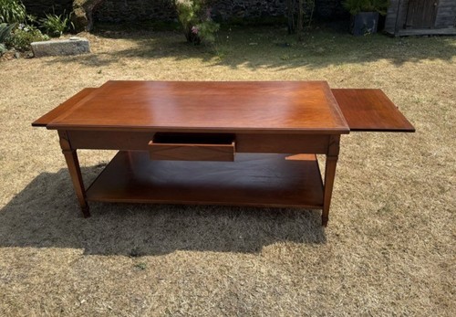 Table basse merisier bois - table,