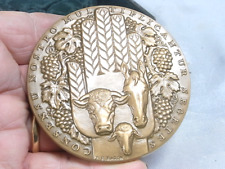 🇫🇷 MÉDAILLE AGRICOLE BRONZE ANIMALIER GRAVEUR RB BARON VACHE CHEVAL MOUTON