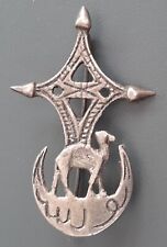 Insigne Sahara Gabes Mareth Méhariste argent local 1940 Coloniale ORIGINAL BADGE