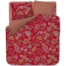 Housse de couette double et taies d'oreiller PIP STUDIO Matata rouge