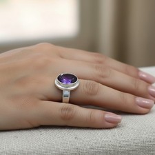Bague Améthyste Naturelle -