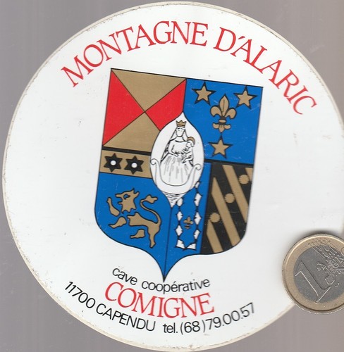 Autocollant vin montagne - vin.,