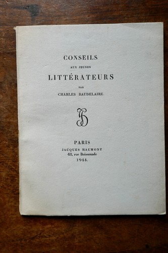 Charles baudelaire conseils - baudelaire,