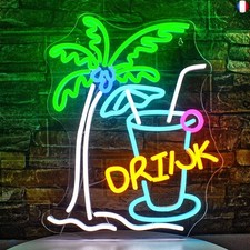 Palm Tree neon sign drink neon sign Beer Bar Neon Sign Wall LED neon sign Home