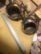 Spot Lampe 1970 Eye Ball Lot De 2 Plus Rail