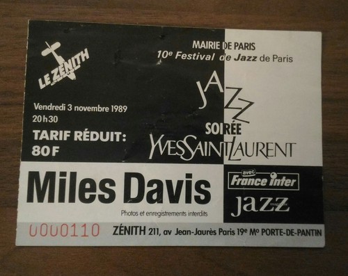 Ticket billet stub used - billet,