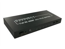 Commutateur vidéo/audio Switch HDMI Connect Research 4X2 True Matrix 4 + 2 ports