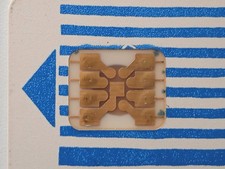 télécarte F32 / points bleu