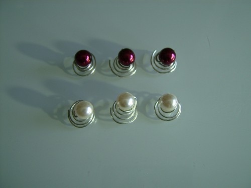 Bijou perle spirale - bijou/perle/spirale, cheveux