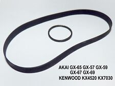 Courroies Platine Cassettes Akaï GX-65 GX-57 GX-59 GX-67 -69 KENWOOD KX4520 7030