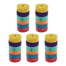  30pcs roues en bois coloré