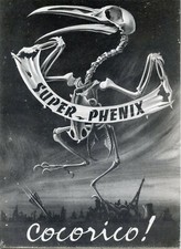 CPSM //  INACTIFS AUJOURD'HUI RADIO ACTIFS // SUPER PHENIX // COCORICO !