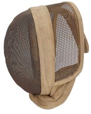Ancien casque d'escrime cuir