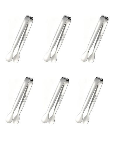 Small serving tongs stainless - small,
