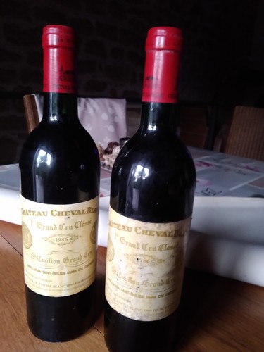 Vin château cheval blanc - cheval, 1986