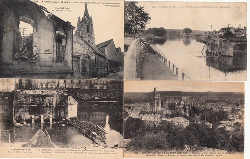 Lot old postcards war 18 - lot,