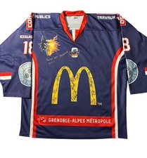 Maillot Hockey Grenoble Brûleurs de Loups 2014/15 #18 XL – Édition Signée