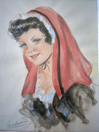 Dessin portrait femme - dessin,
