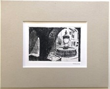 GRAVURE A L'EAU-FORTE : SAINT PAUL DE VENCE. 1/ 150 numéroté PROVENCE