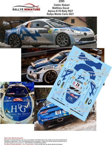 Decals ref 2265 alpine - ref,