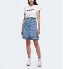 Levi's Jupe Femme Bleue Denim