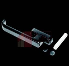 Poignée Mi-Longue En Aluminium Pour Volets Blindés Peinte En Noir, Blanc, Marron