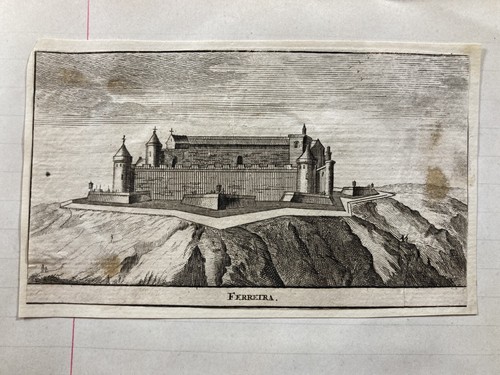 Gravure vue forteresse - gravure,