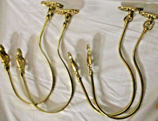 4 embrasses ,embrases  mobiles pour rideaux  bronze ,laiton doré - tbe