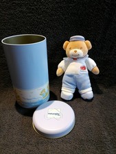 Doudou peluche ours marin bleu