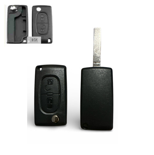 Coque clé plip peugeot - clé, 107