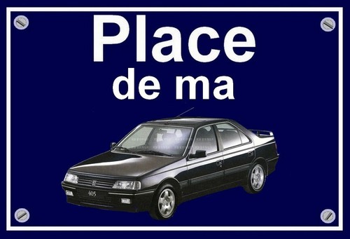 Plaque place ma peugeot - ma,