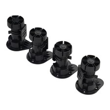 Placard Pied Meuble Cuisine Salle de Bain Plastique Soutien 4 Pièces / Ensemble