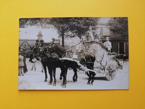 Cpa carte photo attelage - cpa,