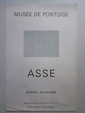 Geneviève ASSE Affiche Exposition 1983 Musée De Pontoise Exhibition Poster 