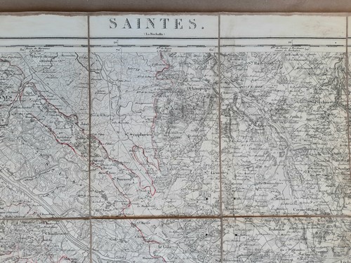 Carte état major saintes la - carte,