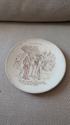 Ancienne assiette parlante - ancienne,