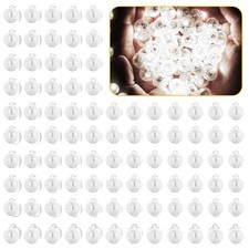 100 Pièces LED Ballons Lampes Blanc Rond Ballons Lampes Mini Ballons Lumineux...