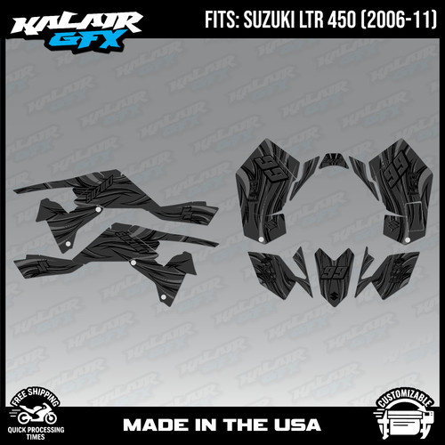 Graphics kit for suzuki atv - graphics,