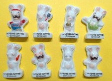 * 1 LOT 8 FEVES BRILLANTES   THE LAPINS CRETINS  ..ref. B89
